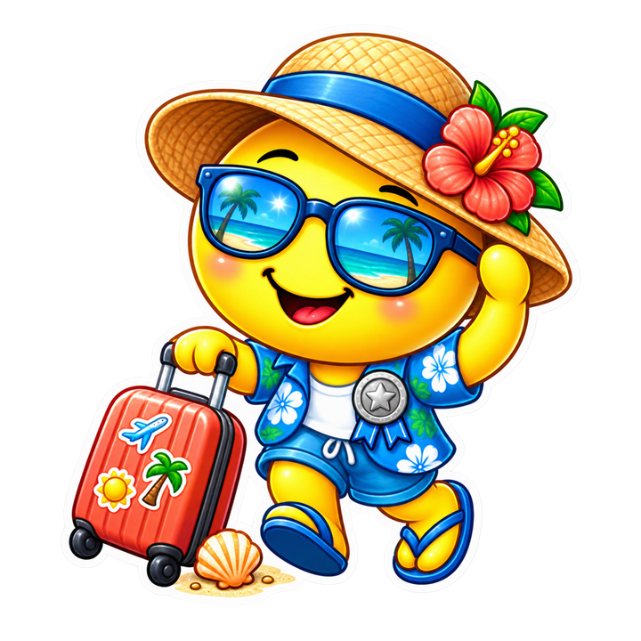 Urlauber-Smiley