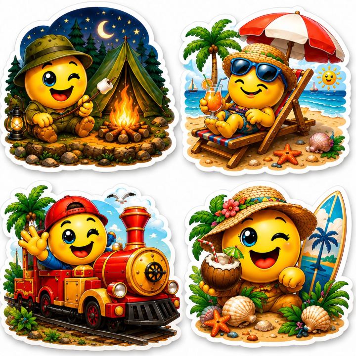 🌴 Neue Rosapineta-Smileys sind da! 😍